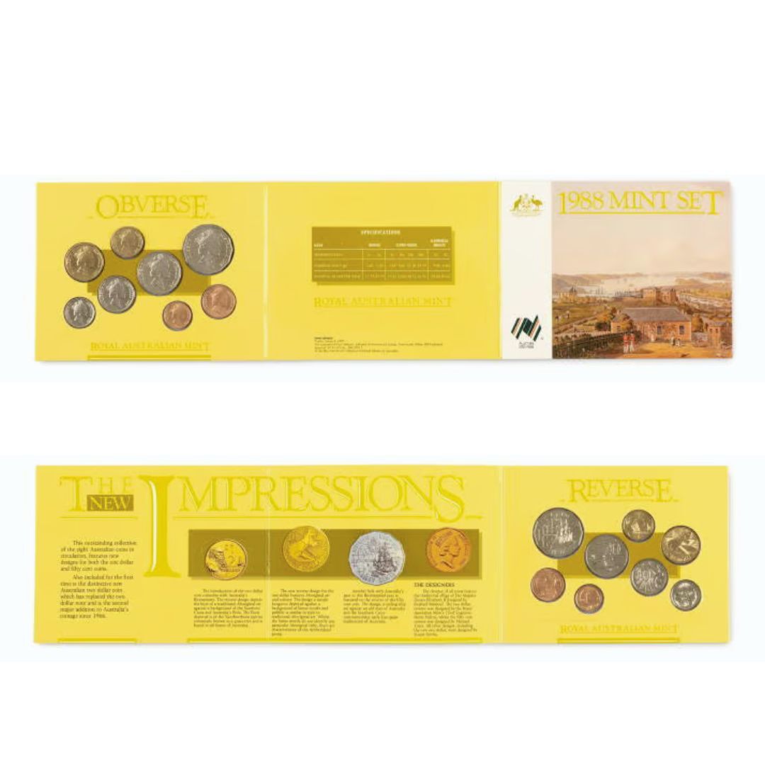 1988 Bicentenary Royal Australian Mint 8 Coin Uncirculated Set 
