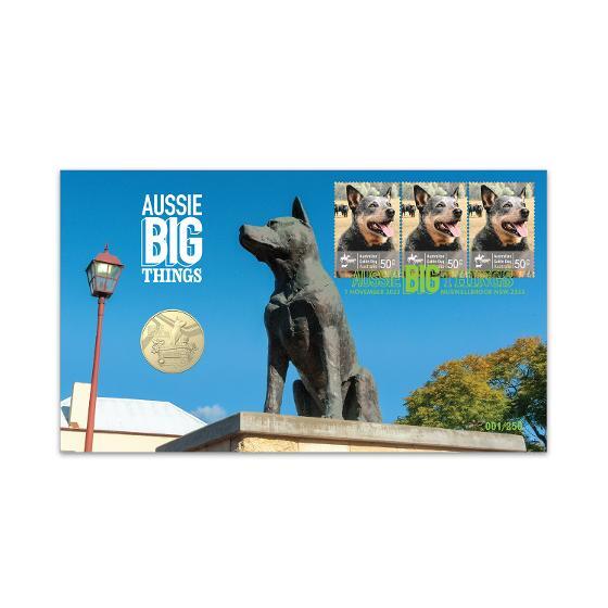 2023 Aussie Big Things Big Blue Heeler Coin and Minisheet Collection
