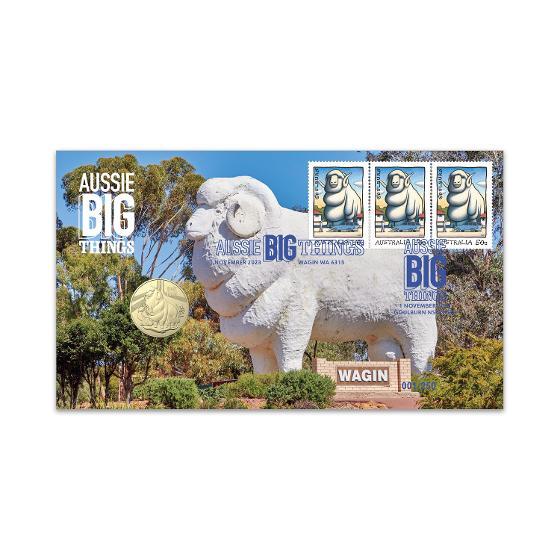 2023 Aussie Big Things Giant Ram and Big Merino Coin and Minisheet Collection
