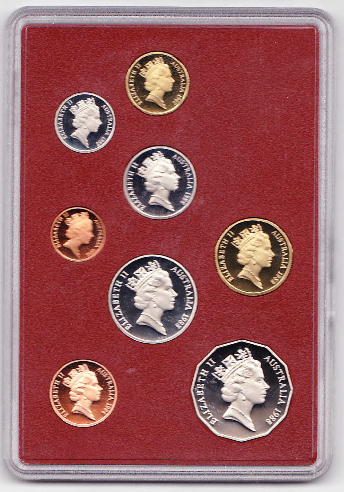 1988 Bicentenary Of Tall Ships 8-Coin Proof Set