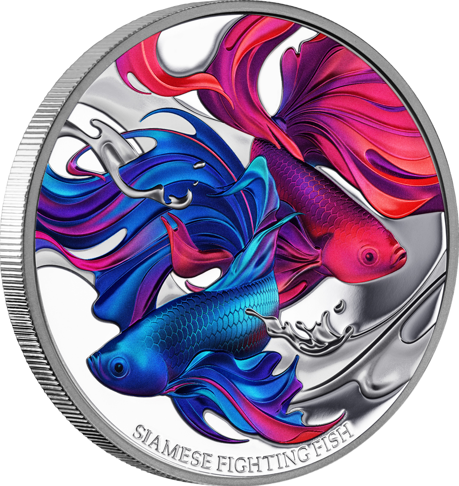 2024 $1 Siamese Fighting Fish Silver Proof Coin