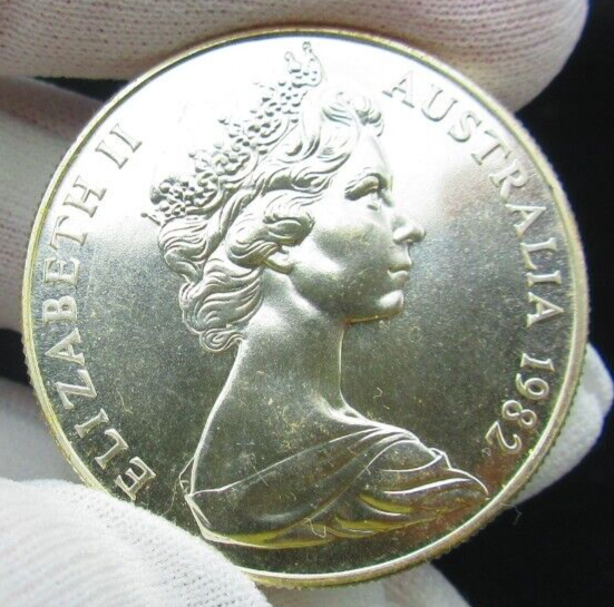 1982 $10 XII Brisbane Commonwealth Games Silver Coin 