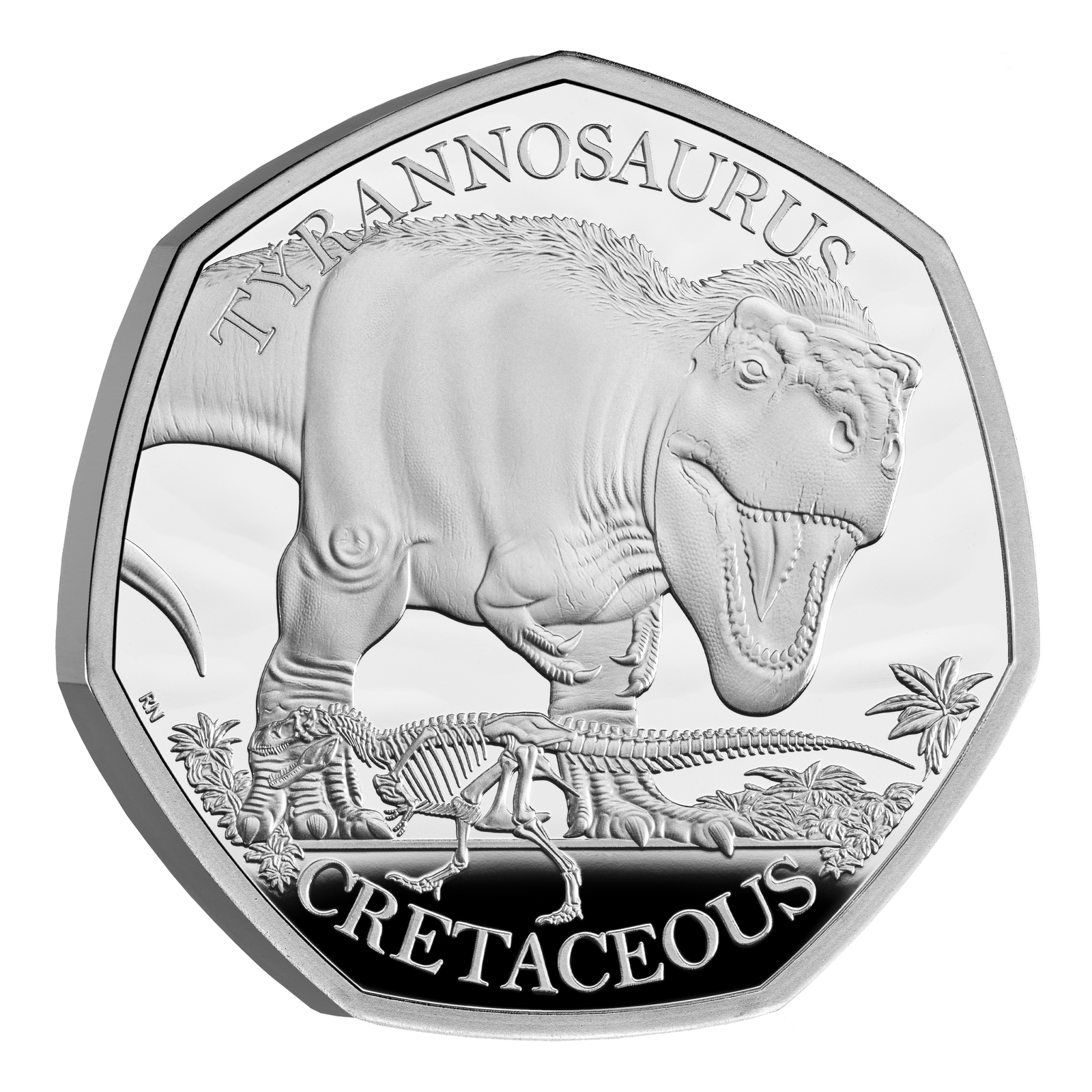 2024 50p Tyrannosaurus Rex UK Silver Proof Coin