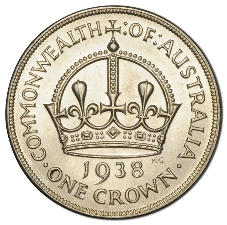 1938 Crown about Uncirculated