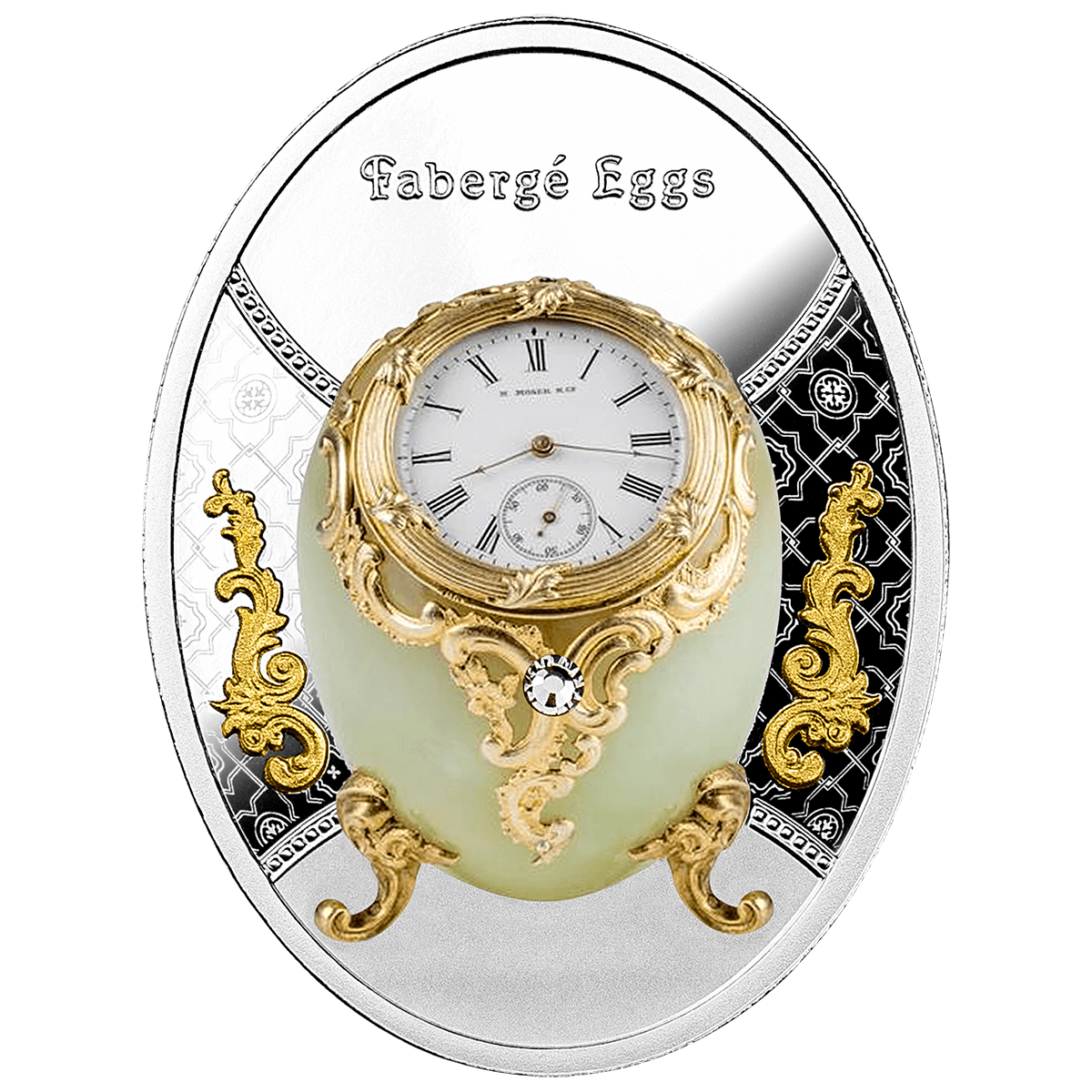 2023 Faberge Eggs - Egg with Watch Proof Silver Coin