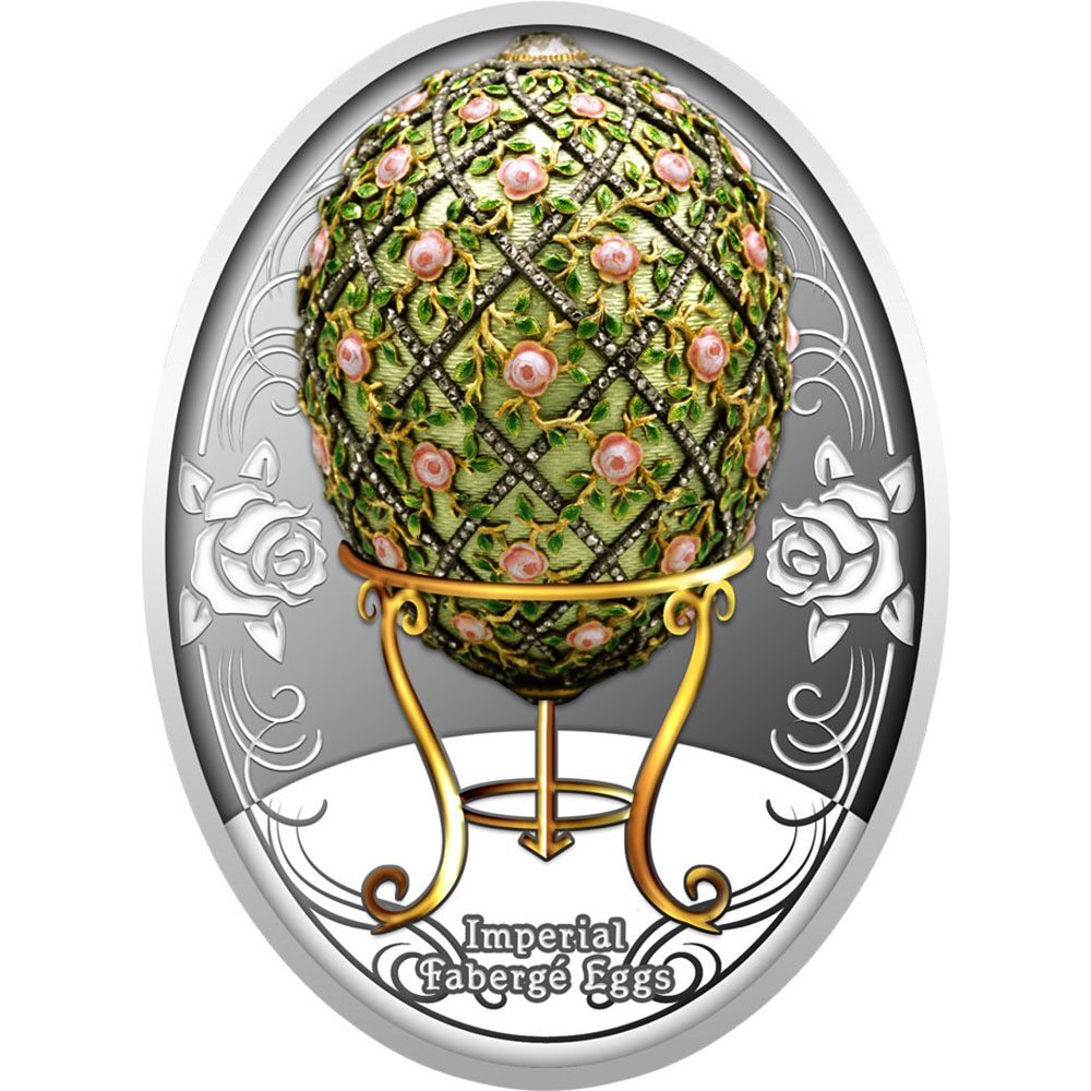 2020 Faberge Eggs -Rose Trellis Egg Silver Coin