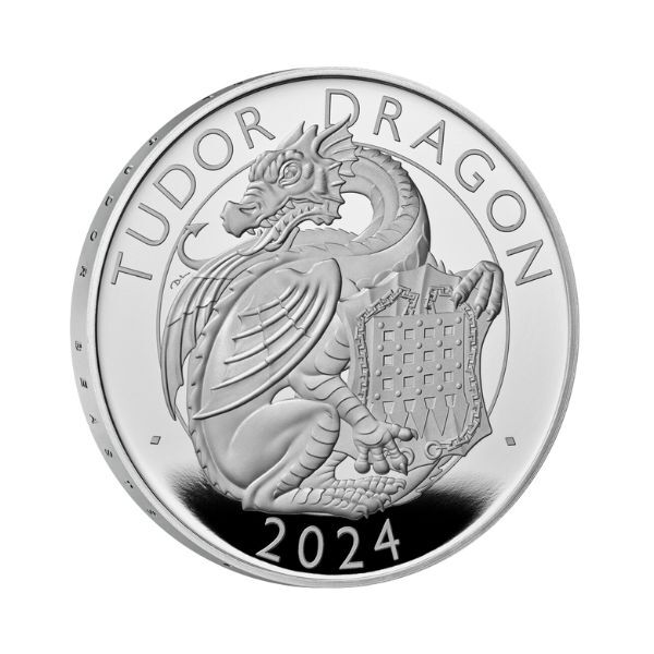 2024 £2 The Royal Tudor Beasts The Tudor Dragon UK 1oz Silver Proof Coin