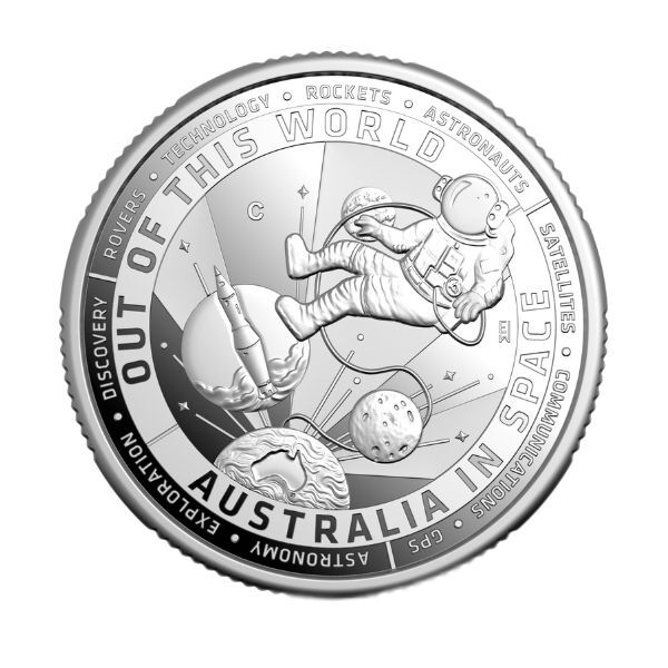 2024 $1 Out of this World- Australia in Space Suite Silver 'C' Mintmark Fine Silver Proof Coin