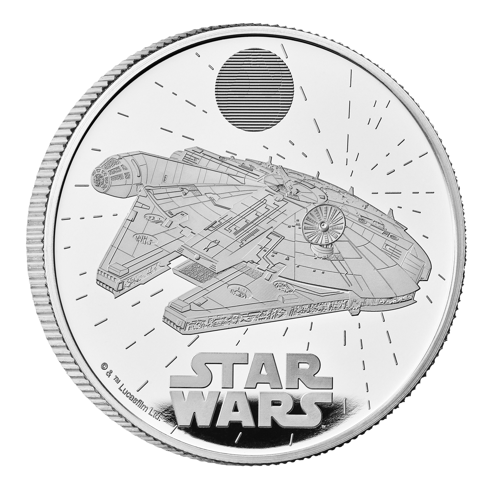 2024 £2 Star Wars Millennium Falcon UK 1oz Silver Proof Coin