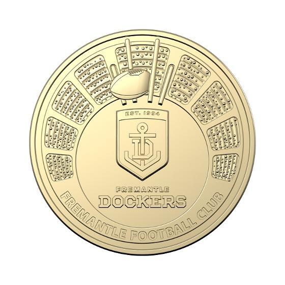2024 $1 AFL Fremantle Dockers AlBr UNC - Season 2