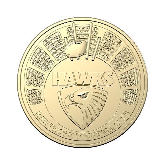 2024 $1 AFL Hawthorn AlBr UNC - Season 2