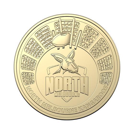 2024 $1 AFL North Melbourne Kangaroos AlBr UNC - Season 2