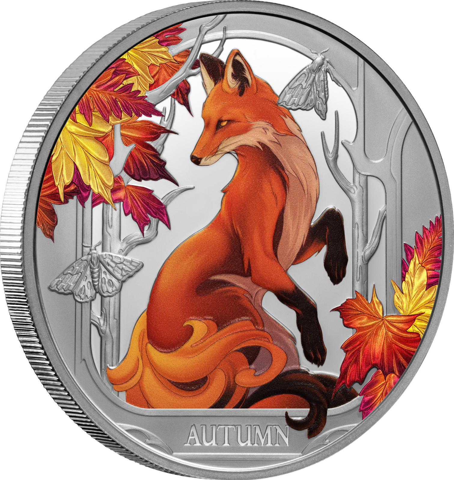 2024 $1 Autumn Fox 1oz Silver Proof Coin