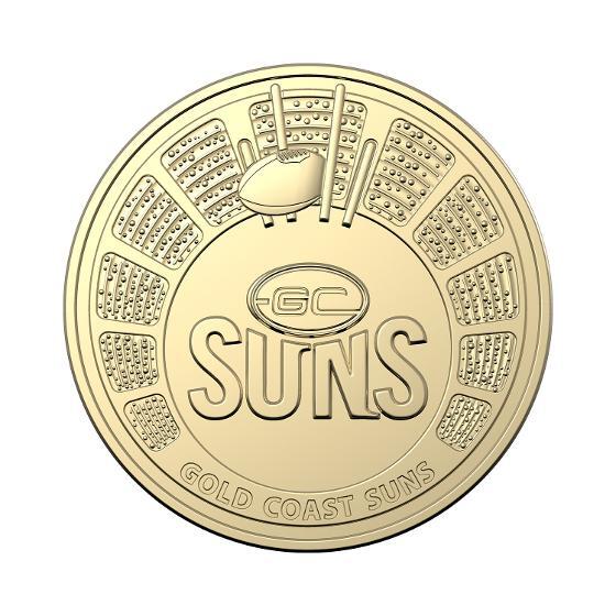 2024 $1 AFL Gold Coast Suns AlBr UNC - Season 2