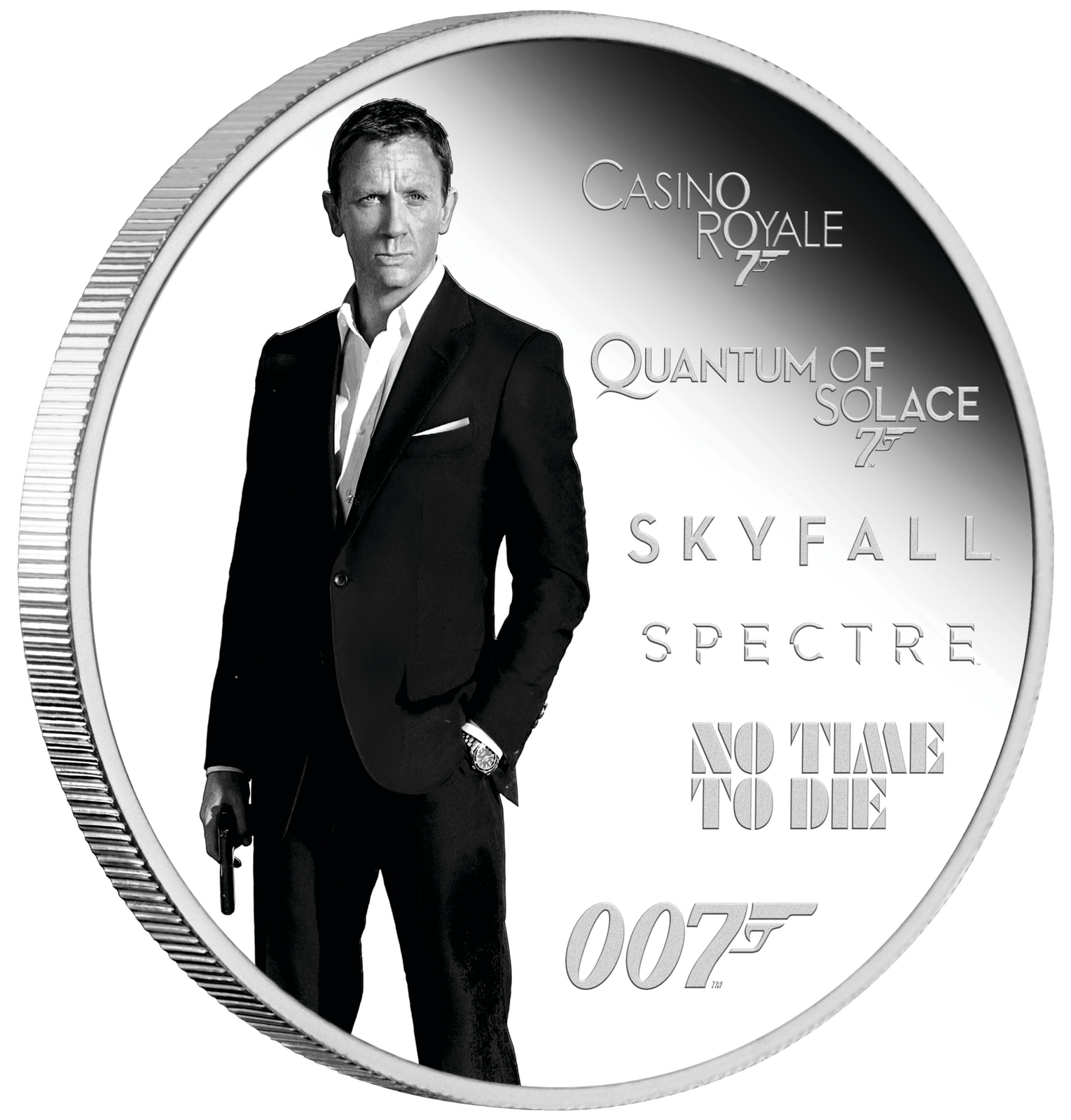 2024 $1 James Bond Daniel Craig 1oz Coloured Silver Proof Coin