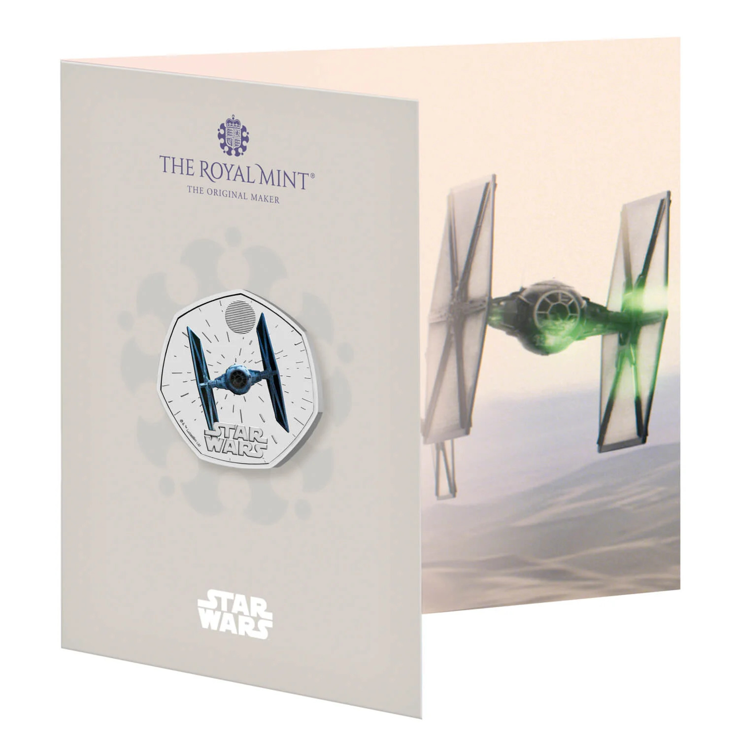 2024 50p Star Wars TIE Fighter UK Coloured BUNC