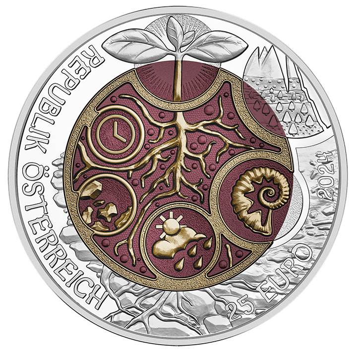 2024 25 Euro Edaphon - The Living Soil Niobium Coin Series Coin