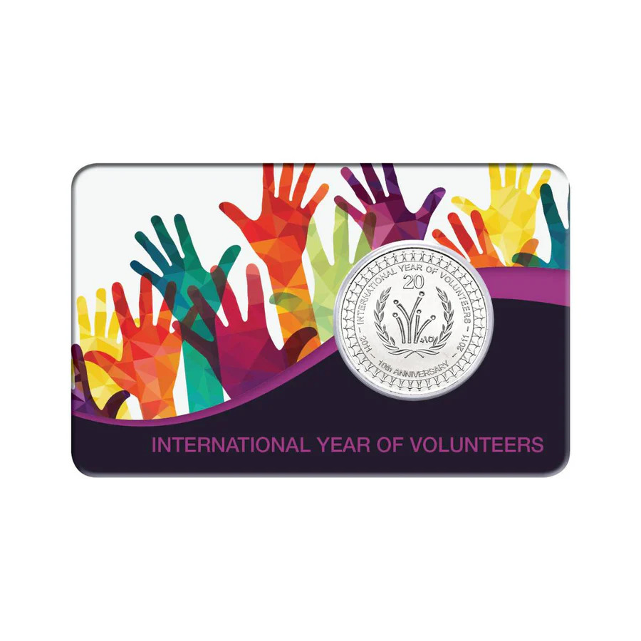 2011 20c International Year of Volunteers Coin Pack Style 2