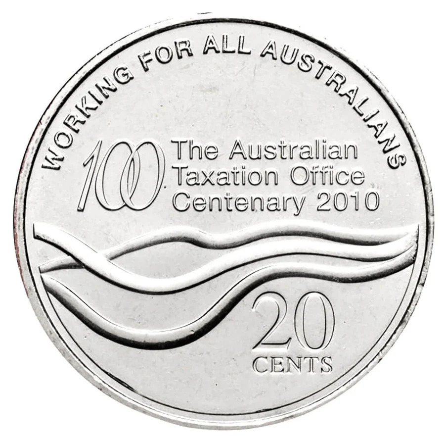 2010 20c Australian Taxation Office Centenary Coin Pack 