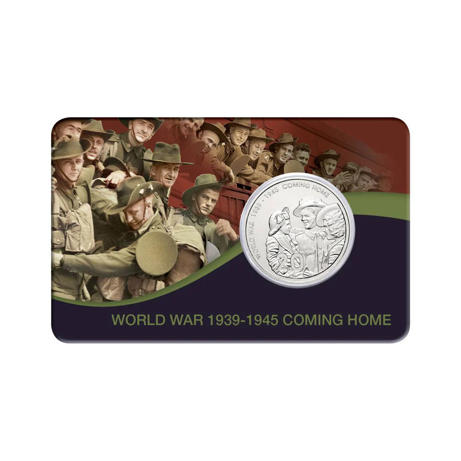 2005 20c Australia End of WWII 60th Anniversary Coming Home Cupro-Nickel UNC Coin Pack 