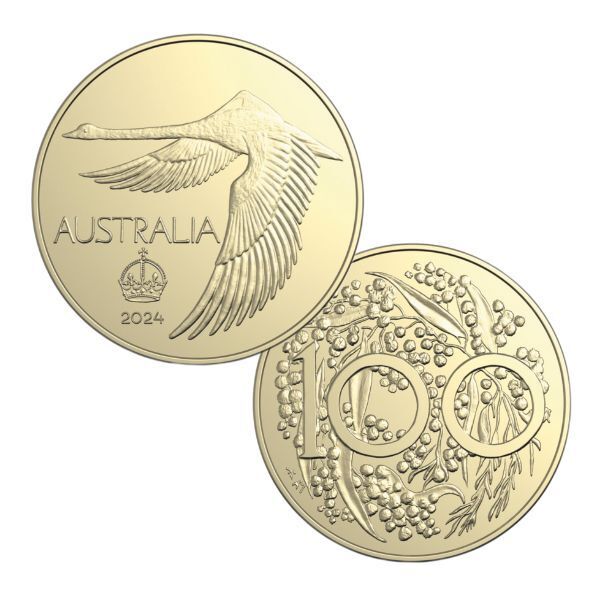 2024 Swan Pattern Dollar Commemorative – AlBr Uncirculated 60th Anniversary ACR
