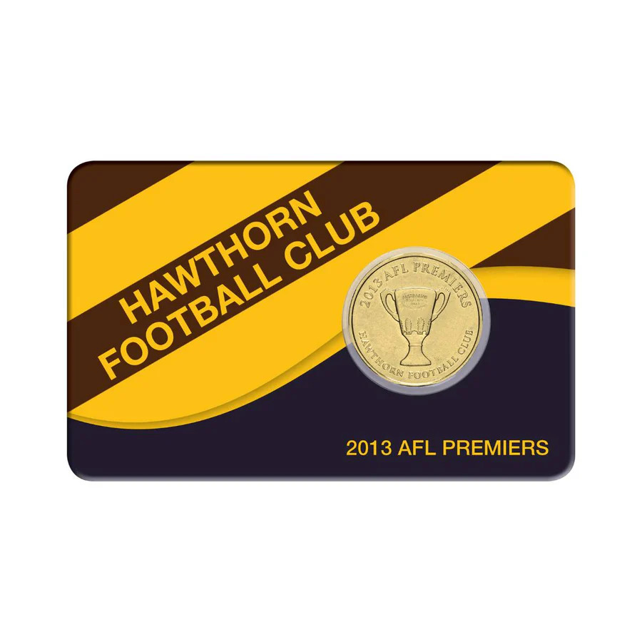 2013 $1 AFL Premiers Hawthorn Al-Br Coin Pack
