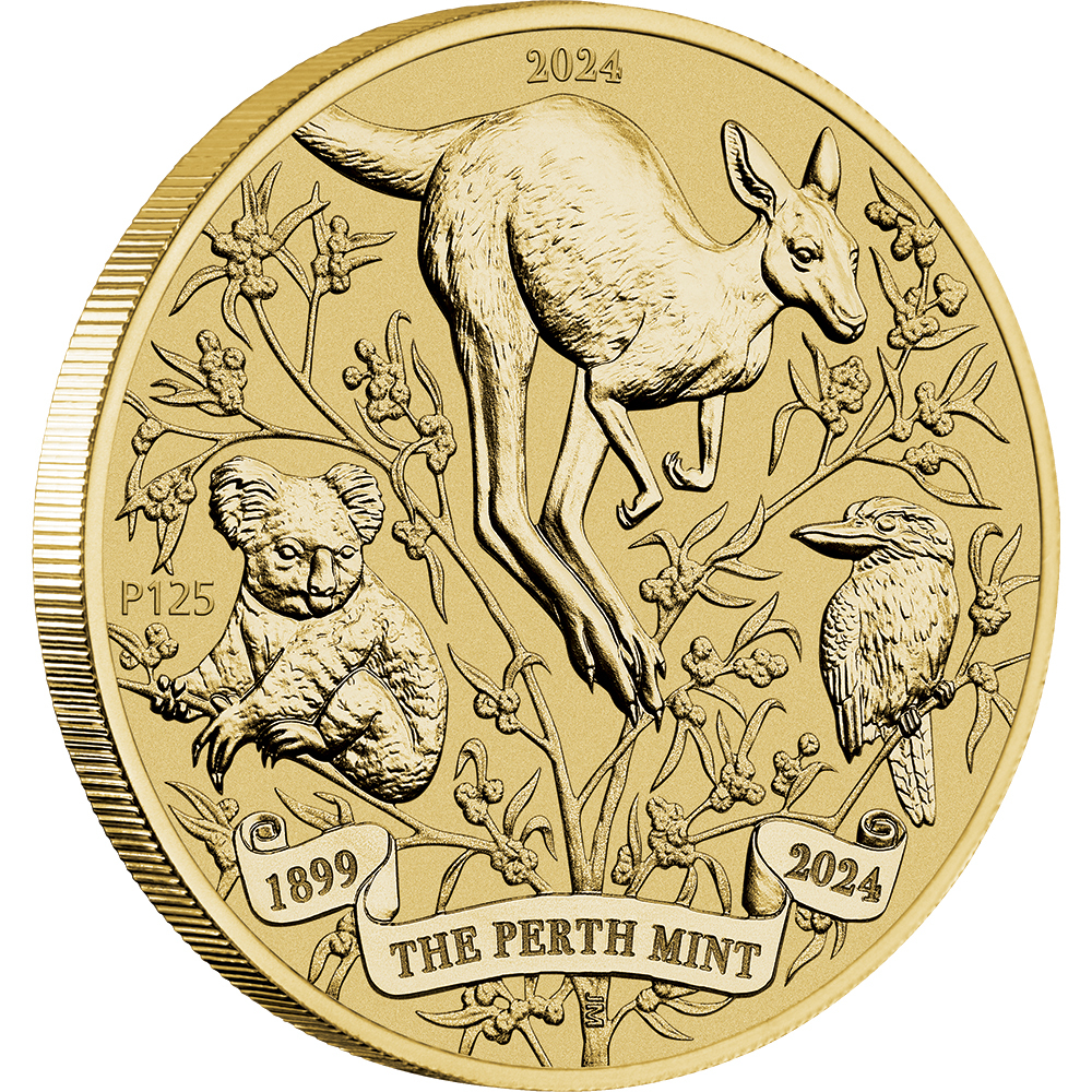 2024 $1 The Perth Mint's 125th Anniversary Coin in Card