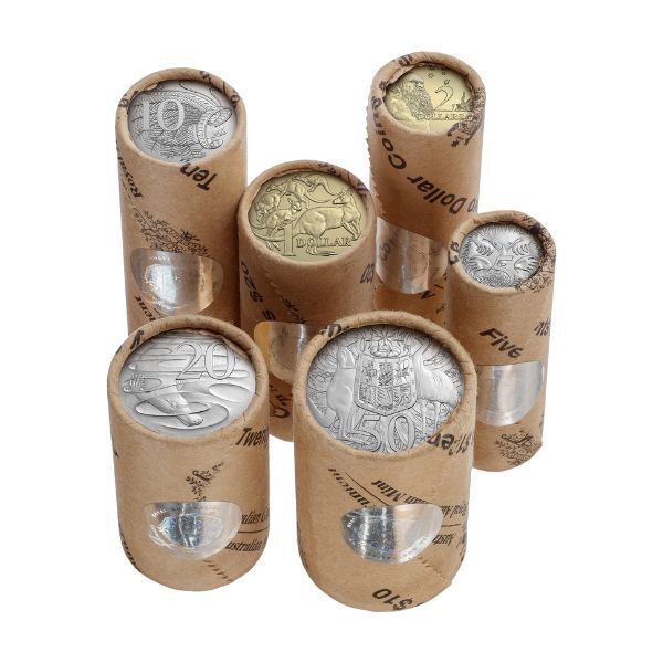 2024 HM King Charles III 6 Rolled Denomination Premium Coin Set 5c,10,20c,50c,$1 & $2 