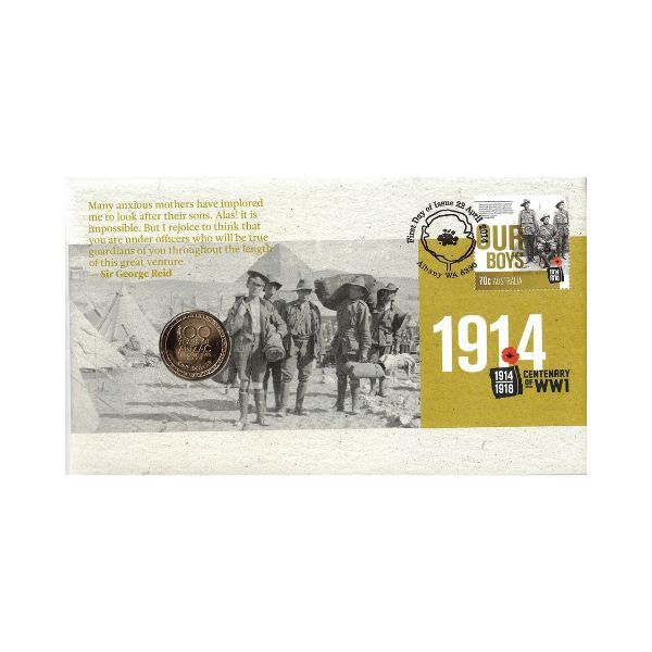 2014 $1 1914 Centenary End of WWI PNC