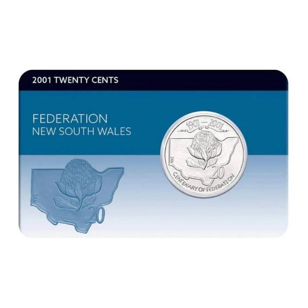 2001 20c Centenary of Federation New South Wales Cu-Ni Coin Pack
