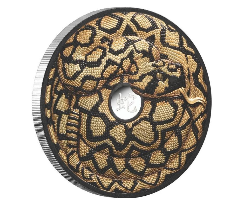 2025 $10 Lunar Snake 5 Oz Silver Proof Coin