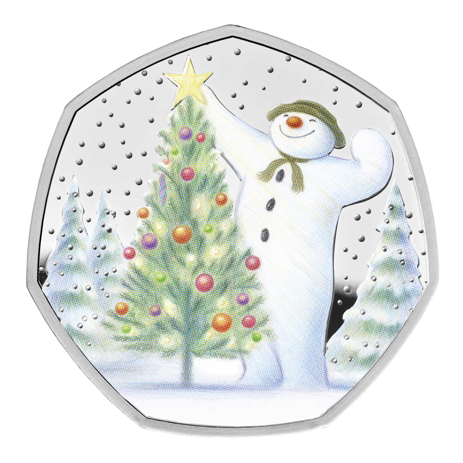 2024 50p The Snowman UK Silver Proof Coloured Coin