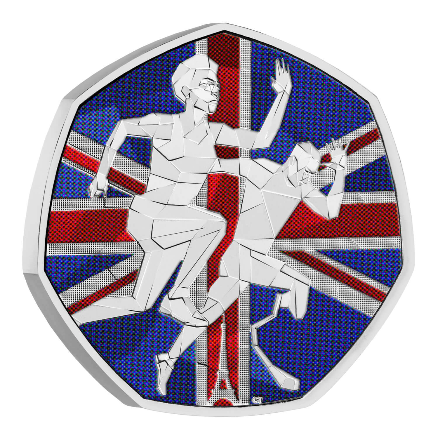 2024 50p Team Great Britain and Paralympics Great Britain UK 50p Brilliant Uncirculated Colour Coin