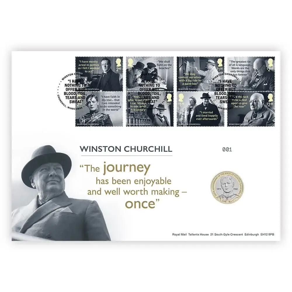 2024 £2 Winston Churchill Brilliant Uncirculated Coin Cover 