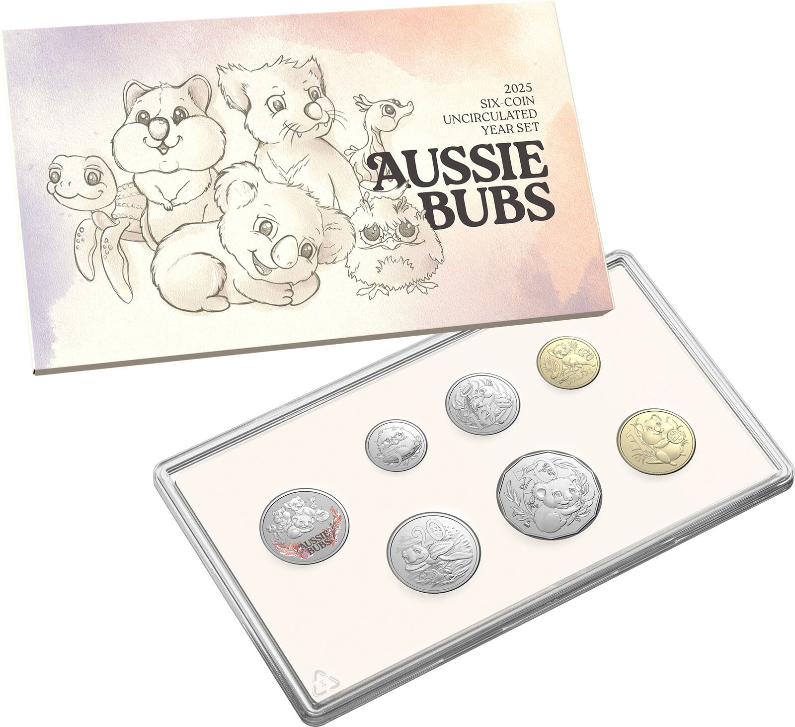 2025 Aussie Bubs - Six Coin Uncirculated Baby Year Set