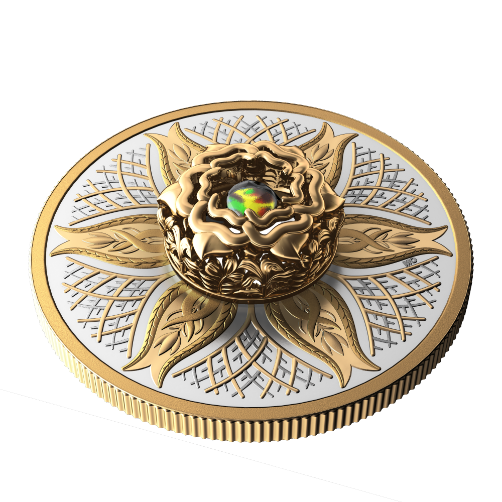 2025 $20 Earth - Elements of Nature Dancing Ammolite Fine Silver Coin
