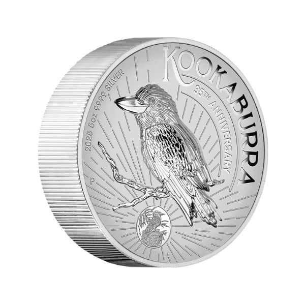 2025 $8 Australian Kookaburra 5oz Silver Proof High Relief Incused Coin