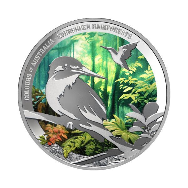 2025 Evergreen Rainforest - Colours of Australia 1 Oz Silver Proof Coin