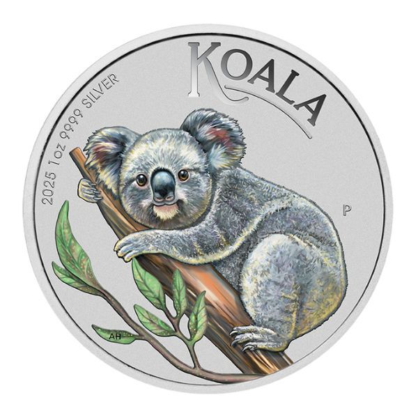 2025 $1 Koala Brisbane ANDA Money Expo Coloured 1 oz Silver Coin In Card