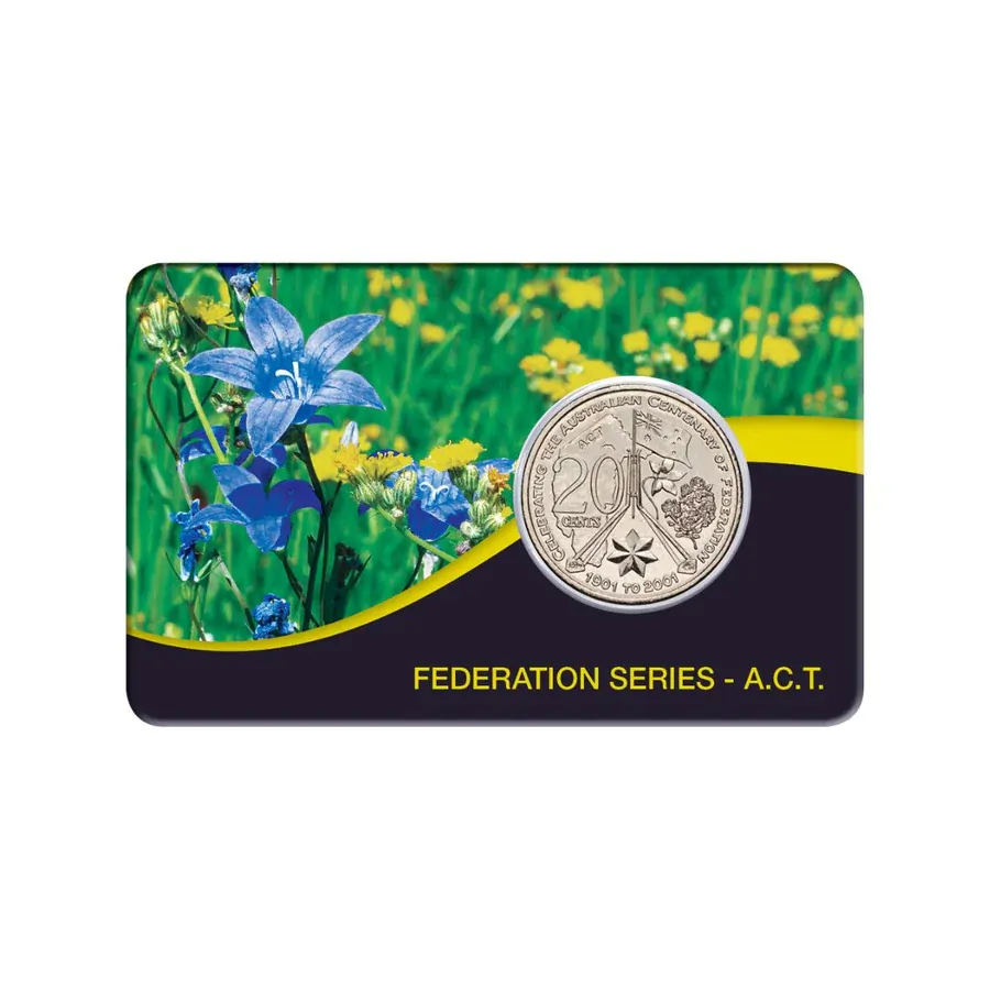 2001 20c Australia Centenary of Federation Australian Capital Territory (A.C.T) Coin Pack