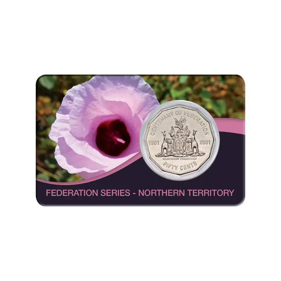 2001 50c Northern Territory - Australia Centenary of Federation Coin Pack 