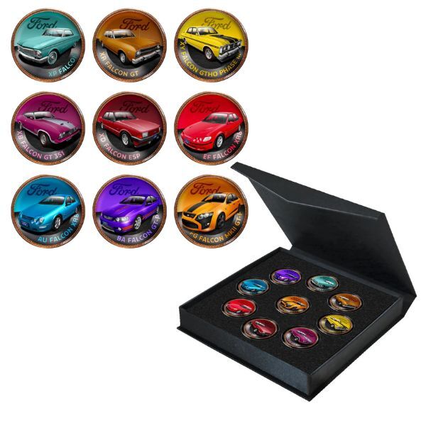 Ford Australia 100th Anniversary Enamel Penny 9-Coin Collection