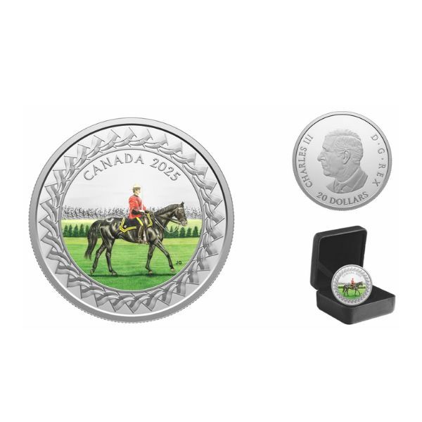 2025 $20 Royal Canadian Mounted Police (RCMP) Musical Ride 31.39g Coloured Fine Silver Coin 