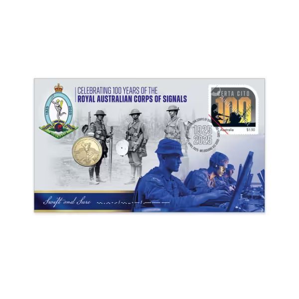 2025 $1 Centenary of Royal Australian Corp of Signals PNC