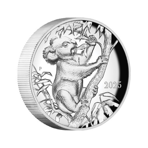  2025 The Koala - Beth Zaiken Collection 2 Oz Silver Proof Ultra High Relief Coin