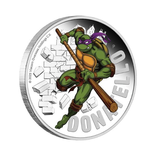 2025 Donatello - Teenage Mutant Ninja Turtles 1oz Silver Proof Coloured Coin