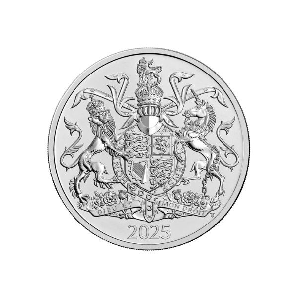 2025 £5 The Royal Arms of His Majesty King Charles III UK - Brilliant Uncirculated Coin