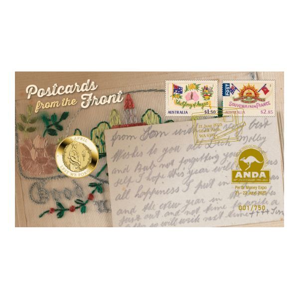 2025 $1 Postcards from the Front Perth Money Expo PNC