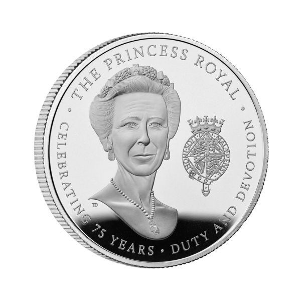 2025 £5 The 75th Birthday of HRH The Princess Royal  Silver Proof