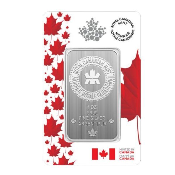 2025 Proudly Canadian Packaging Premium Bullion 1oz 99.99% Pure Silver Bar 